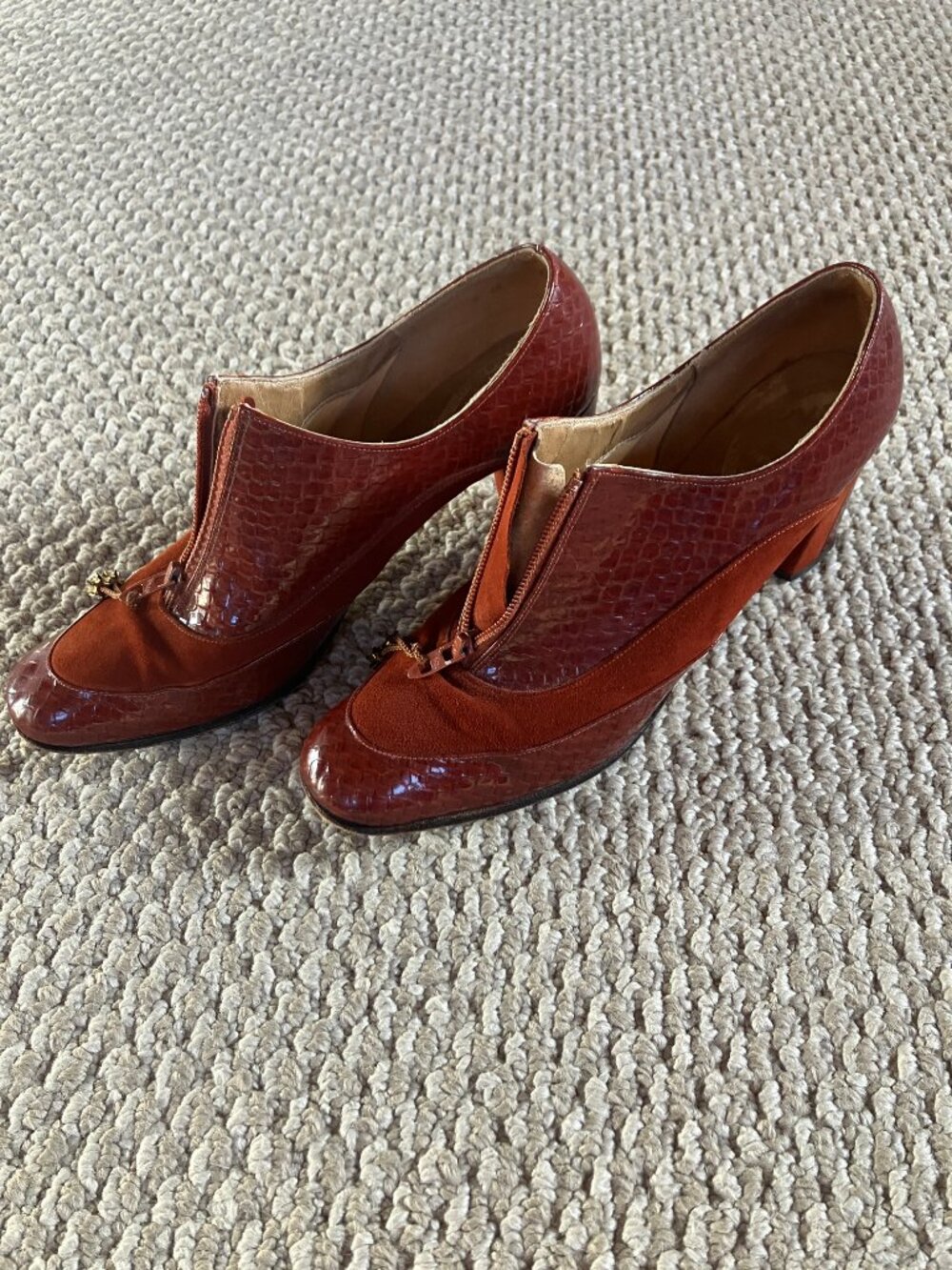 A'mano Bootier 1960s Vintage Brown Leather Size 6.5 Narrow Made in USA